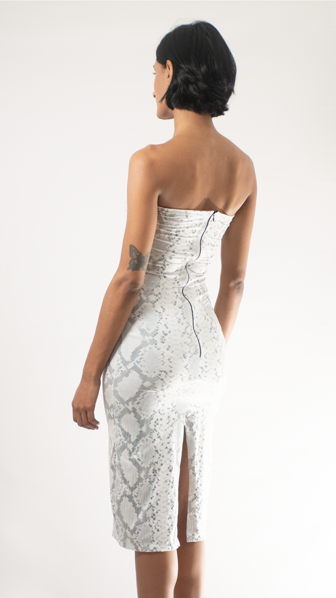 Vestido serpiente blanco
