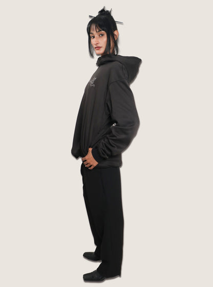 Hoodie negro mokuzai