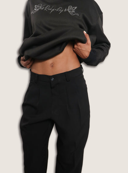 Hoodie negro mokuzai