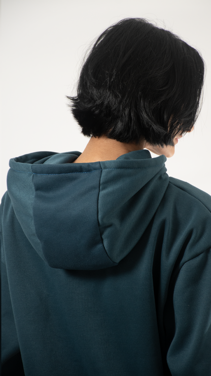 Hoodie básica azul marino