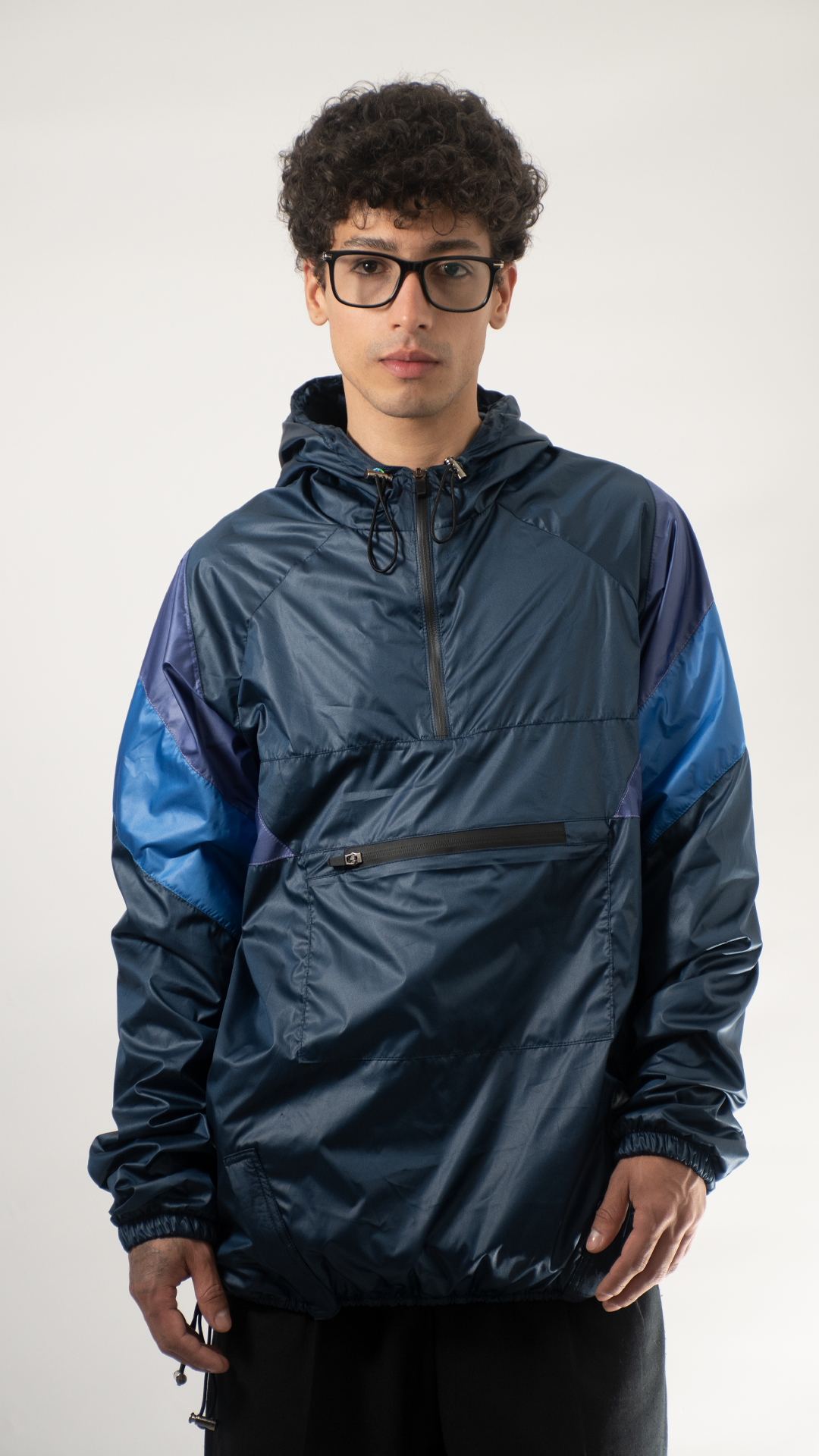 Chaqueta cortavientos azul unisex