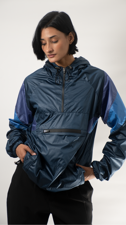 Chaqueta cortavientos azul unisex