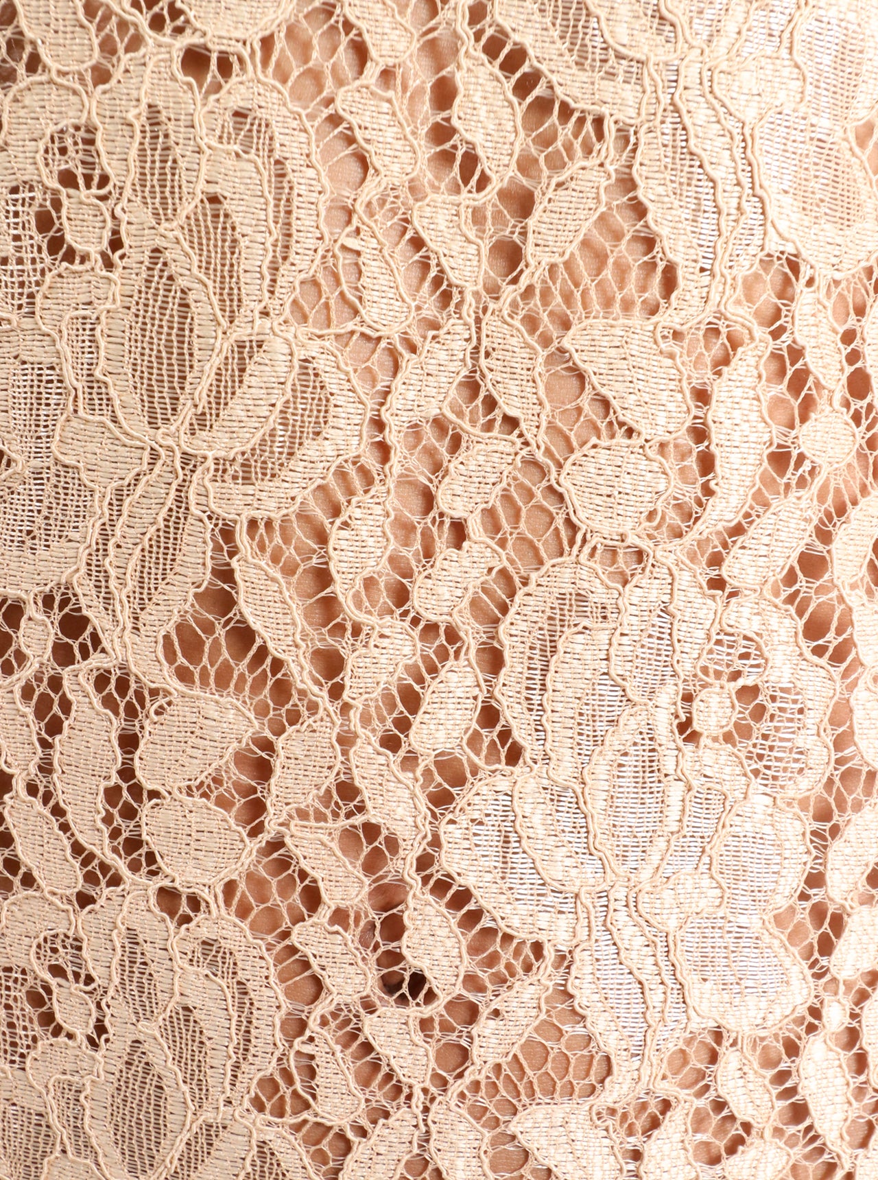 Vestido encaje beige