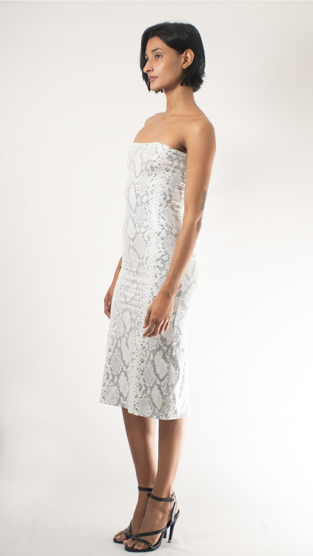 Vestido serpiente blanco