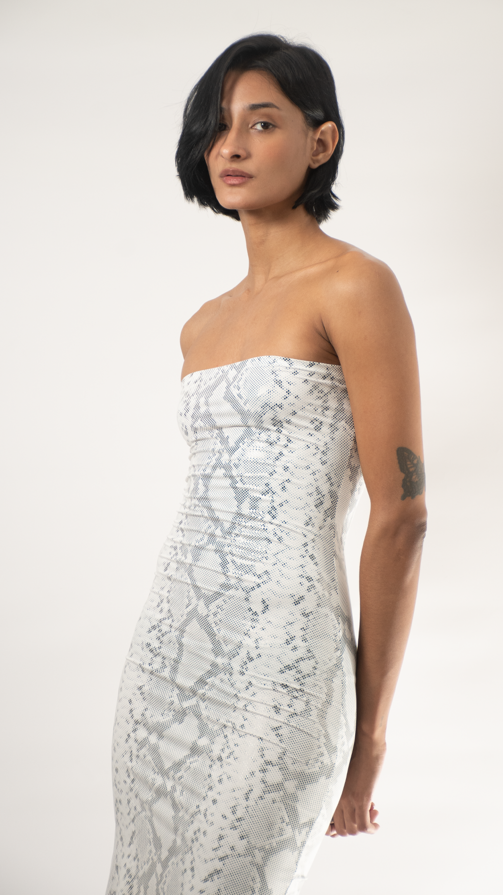 Vestido serpiente blanco